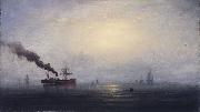 James Hamilton Foggy Morning on the Thames Spain oil painting artist